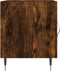 vidaXL - Nachtkastjes - 2 - st - 40x40x50 - cm - bewerkt - hout - gerookt - eikenkleurig
