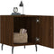 vidaXL - Nachtkastjes - 2 - st - 40x40x50 - cm - bewerkt - hout - bruin - eikenkleur