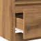 vidaXL - Nachtkastjes - 2 - st - 40x40x50 - cm - bewerkt - hout - artisanaal - eiken
