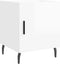 vidaXL - Nachtkastjes - 2 - st - 40x40x50 - cm - bewerkt - hout - hoogglans - wit
