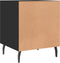 vidaXL - Nachtkastjes - 2 - st - 40x40x50 - cm - bewerkt - hout - zwart