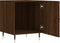 vidaXL - Nachtkastjes - 2 - st - 40x40x50 - cm - bewerkt - hout - bruin - eikenkleur