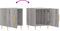 vidaXL - Nachtkastjes - 2 - st - 40x40x50 - cm - bewerkt - hout - grijs - sonoma - eiken