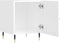 vidaXL - Nachtkastjes - 2 - st - 40x40x50 - cm - bewerkt - hout - hoogglans - wit