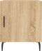 vidaXL - Nachtkastjes - 2 - st - 40x40x50 - cm - bewerkt - hout - sonoma - eikenkleurig