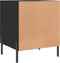 vidaXL - Nachtkastjes - 2 - st - 40x40x50 - cm - bewerkt - hout - zwart