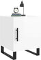 vidaXL - Nachtkastjes - 2 - st - 40x40x50 - cm - bewerkt - hout - hoogglans - wit