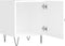 vidaXL - Nachtkastjes - 2 - st - 40x40x50 - cm - bewerkt - hout - hoogglans - wit