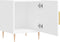 vidaXL - Nachtkastjes - 2 - st - 40x40x50 - cm - bewerkt - hout - wit
