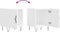 vidaXL - Nachtkastjes - 2 - st - 40x40x50 - cm - bewerkt - hout - wit