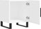 vidaXL - Nachtkastjes - 2 - st - 40x40x50 - cm - bewerkt - hout - wit
