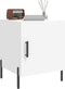 vidaXL - Nachtkastjes - 2 - st - 40x40x50 - cm - bewerkt - hout - wit