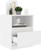 vidaXL - Nachtkastjes - 2 - st - 40x40x50 - cm - bewerkt - hout - wit