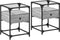 vidaXL - Nachtkastjes - 2 - st - 40x40x55 - cm - bewerkt - hout - grijs - sonoma