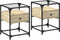 vidaXL - Nachtkastjes - 2 - st - 40x40x55 - cm - bewerkt - hout - sonoma - eikenkleurig