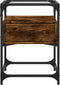 vidaXL - Nachtkastjes - 2 - st - 40x40x55 - cm - bewerkt - hout - gerookt - eikenkleurig