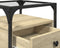 vidaXL - Nachtkastjes - 2 - st - 40x40x55 - cm - bewerkt - hout - sonoma - eikenkleurig
