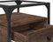 vidaXL - Nachtkastjes - 2 - st - 40x40x55 - cm - bewerkt - hout - bruin - eikenkleurig