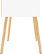 vidaXL - Nachtkastjes - 2 - st - 40x40x56 - cm - bewerkt - hout - hoogglans - wit