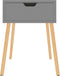 vidaXL - Nachtkastjes - 2 - st - 40x40x56 - cm - bewerkt - hout - grijs