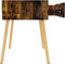 vidaXL - Nachtkastjes - 2 - st - 40x40x56 - cm - bewerkt - hout - gerookt - eikenkleurig