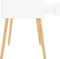 vidaXL - Nachtkastjes - 2 - st - 40x40x56 - cm - bewerkt - hout - hoogglans - wit