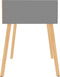 vidaXL - Nachtkastjes - 2 - st - 40x40x56 - cm - bewerkt - hout - grijs