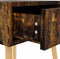 vidaXL - Nachtkastjes - 2 - st - 40x40x56 - cm - bewerkt - hout - gerookt - eikenkleurig