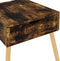 vidaXL - Nachtkastjes - 2 - st - 40x40x56 - cm - bewerkt - hout - gerookt - eikenkleurig