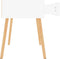 vidaXL - Nachtkastjes - 2 - st - 40x40x56 - cm - bewerkt - hout - wit