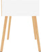 vidaXL - Nachtkastjes - 2 - st - 40x40x56 - cm - bewerkt - hout - wit