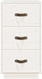 vidaXL - Nachtkastjes - 2 - st - 40x40x75 - cm - massief - grenenhout - wit