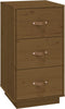 vidaXL - Nachtkastjes - 2 - st - 40x40x75 - cm - massief - grenenhout - honingbruin