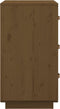 vidaXL - Nachtkastjes - 2 - st - 40x40x75 - cm - massief - grenenhout - honingbruin