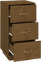 vidaXL - Nachtkastjes - 2 - st - 40x40x75 - cm - massief - grenenhout - honingbruin