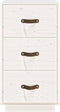 vidaXL - Nachtkastjes - 2 - st - 40x40x75 - cm - massief - grenenhout - wit