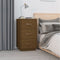 vidaXL - Nachtkastjes - 2 - st - 40x40x75 - cm - massief - grenenhout - honingbruin