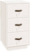 vidaXL - Nachtkastjes - 2 - st - 40x40x75 - cm - massief - grenenhout - wit