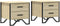 vidaXL - Nachtkastjes - 2 - st - 40x41x40 - cm - bewerkt - hout - sonoma - eikenkleurig