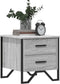 vidaXL - Nachtkastjes - 2 - st - 40x41x40 - cm - bewerkt - hout - grijs - sonoma - eiken