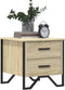 vidaXL - Nachtkastjes - 2 - st - 40x41x40 - cm - bewerkt - hout - sonoma - eikenkleurig