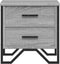 vidaXL - Nachtkastjes - 2 - st - 40x41x40 - cm - bewerkt - hout - grijs - sonoma - eiken