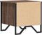 vidaXL - Nachtkastjes - 2 - st - 40x41x40 - cm - bewerkt - hout - bruin - eikenkleurig