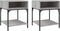 vidaXL - Nachtkastjes - 2 - st - 40x41x50 - cm - bewerkt - hout - grijs - sonoma - eiken