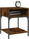 vidaXL - Nachtkastjes - 2 - st - 40x41x50 - cm - bewerkt - hout - gerookt - eikenkleurig
