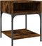 vidaXL - Nachtkastjes - 2 - st - 40x41x50 - cm - bewerkt - hout - gerookt - eikenkleurig