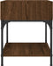 vidaXL - Nachtkastjes - 2 - st - 40x41x50 - cm - bewerkt - hout - bruin - eikenkleur