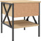 vidaXL - Nachtkastjes - 2 - st - 40x42x45 - cm - bewerkt - hout - sonoma - eikenkleurig