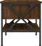 vidaXL - Nachtkastjes - 2 - st - 40x42x45 - cm - bewerkt - hout - bruin - eikenkleur