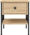 vidaXL - Nachtkastjes - 2 - st - 40x42x45 - cm - bewerkt - hout - sonoma - eikenkleurig